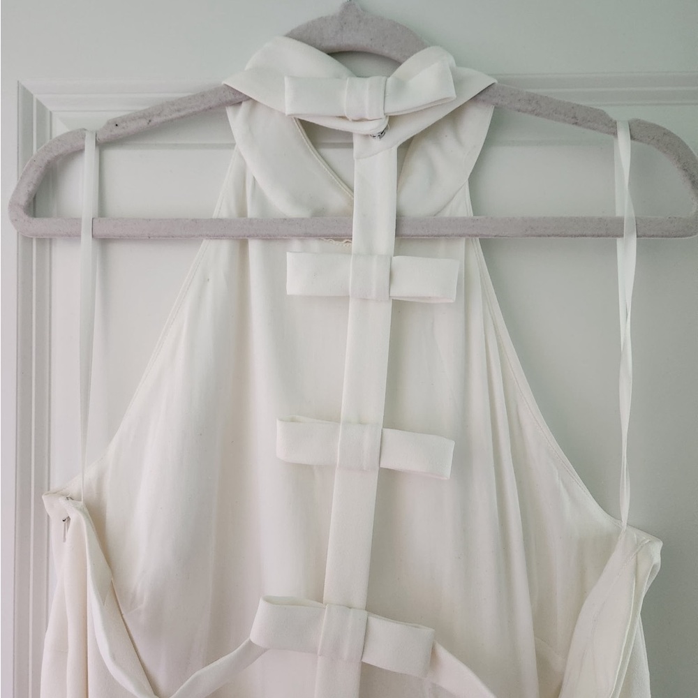 BHLDN White Halter Mini Dress - Picture 3 of 6
